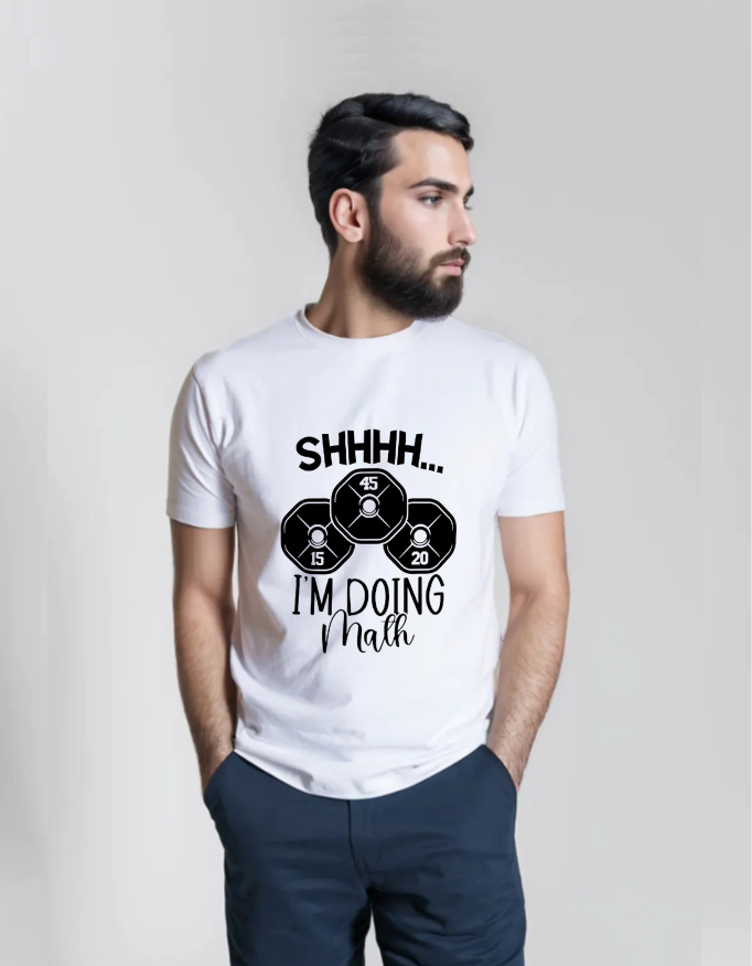 Shhh… I’m Doing Math – Funny Gym T-shirt