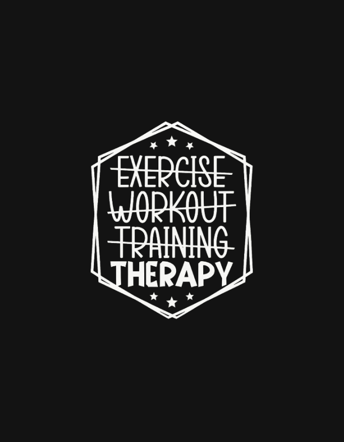 Therapy Not Just Training – Motivational Gym T-Shirt