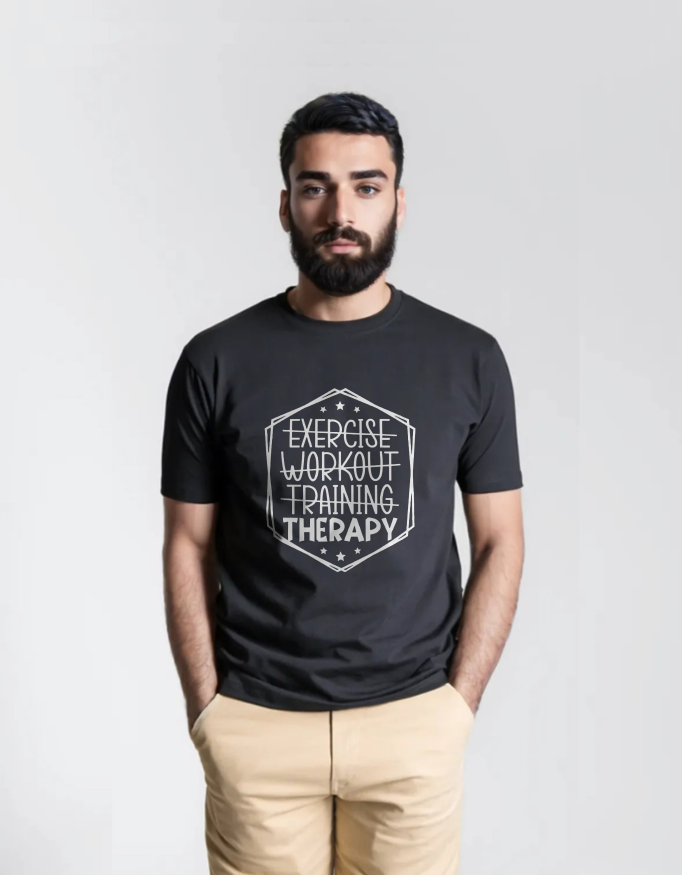 Therapy Not Just Training – Motivational Gym T-Shirt