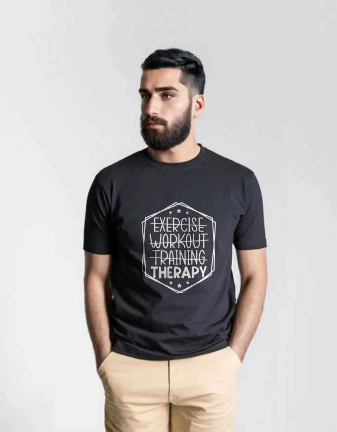 Therapy Not Just Training – Motivational Gym T-Shirt