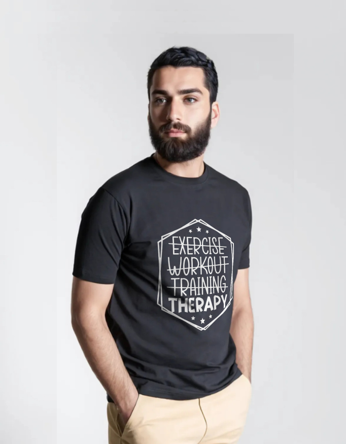Therapy Not Just Training – Motivational Gym T-Shirt