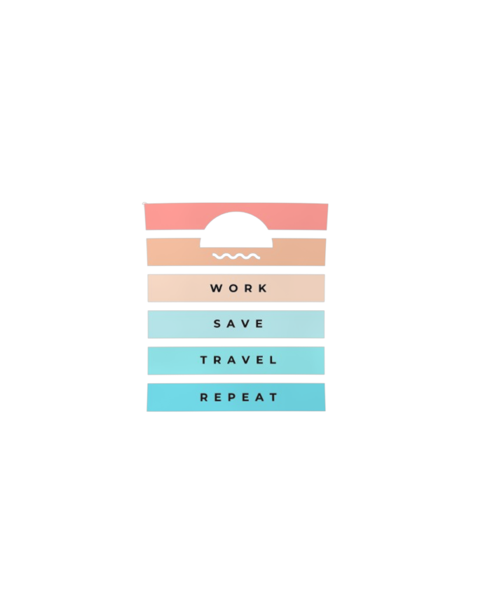 Work Save Travel Repeat – Wanderlust T-Shirt