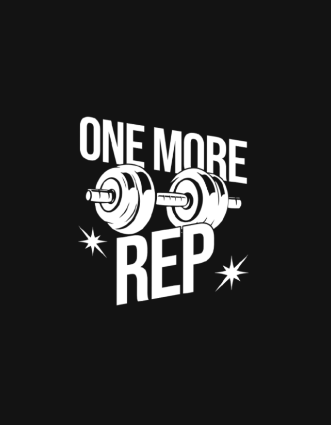 One More Rep – Motivational Gym T-Shirt