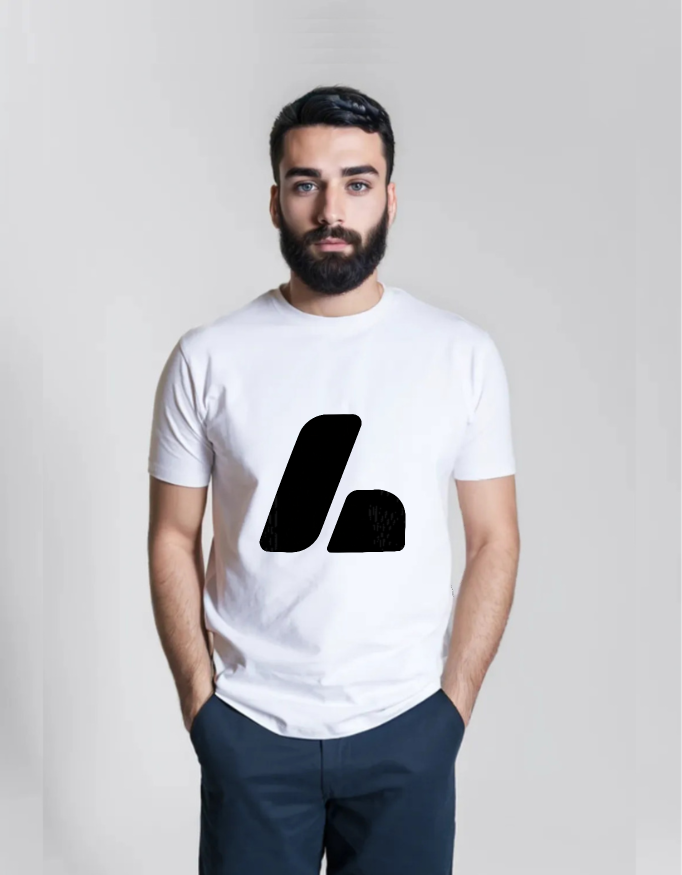 Lenor Minimal Black L Logo T-Shirt