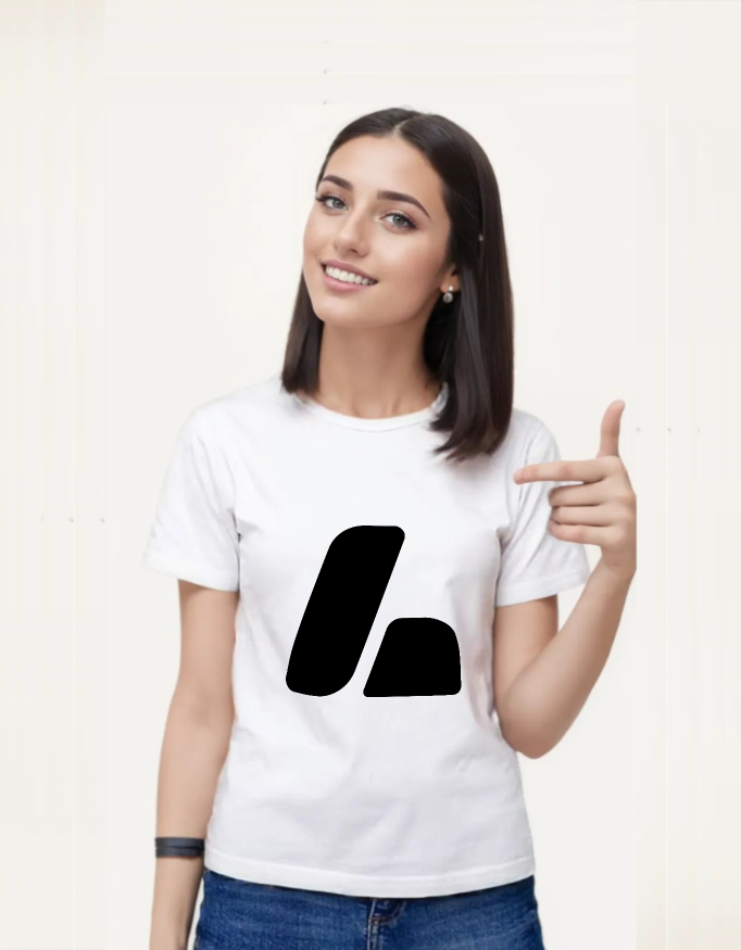 Lenor Minimal Black L Logo T-Shirt