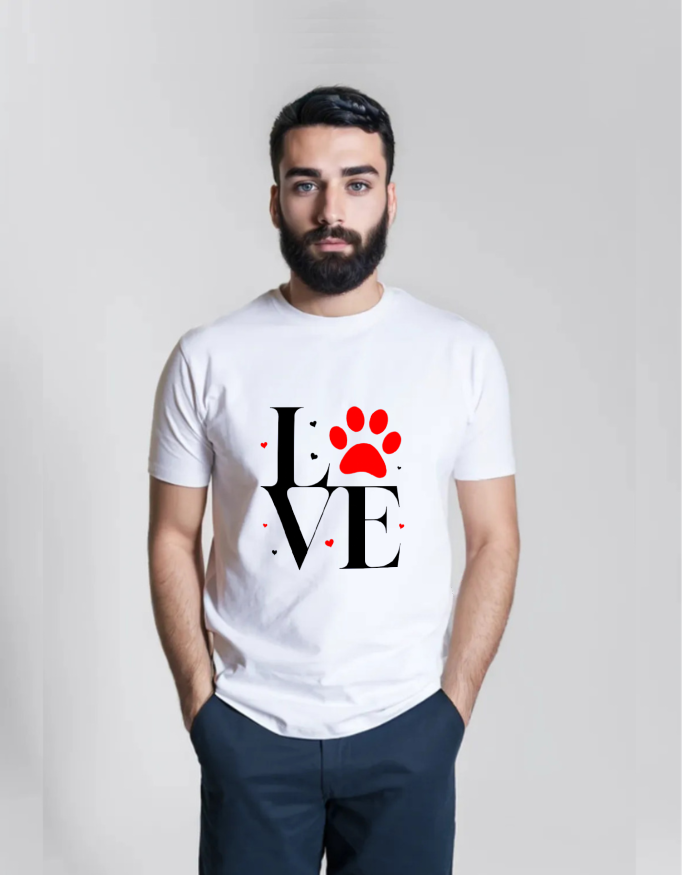 Love Paw Print T-Shirt