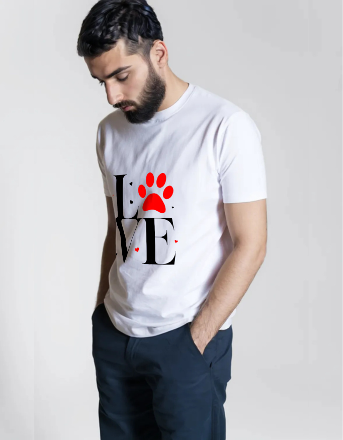Love Paw Print T-Shirt