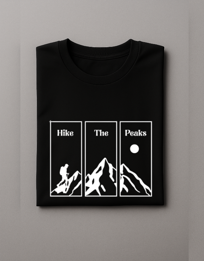 Hike The Peaks – Minimal Mountain T-shirt