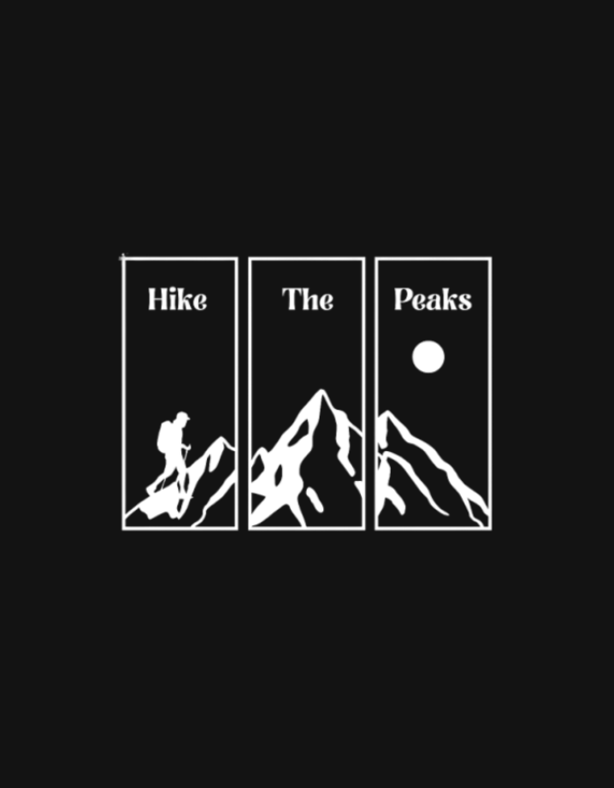 Hike The Peaks – Minimal Mountain T-shirt
