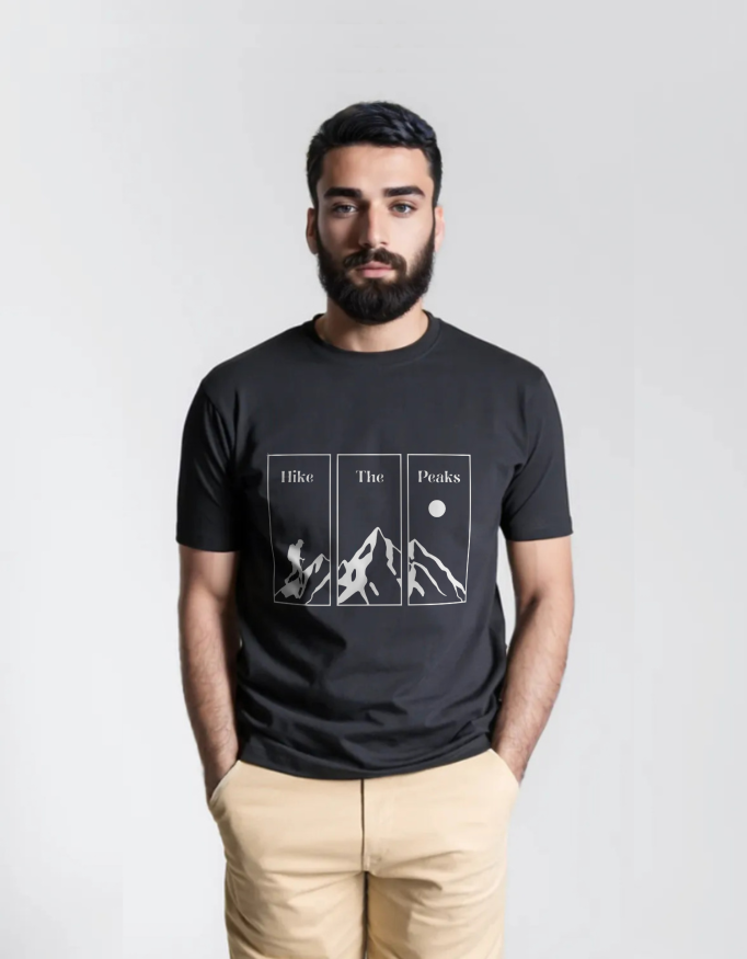 Hike The Peaks – Minimal Mountain T-shirt