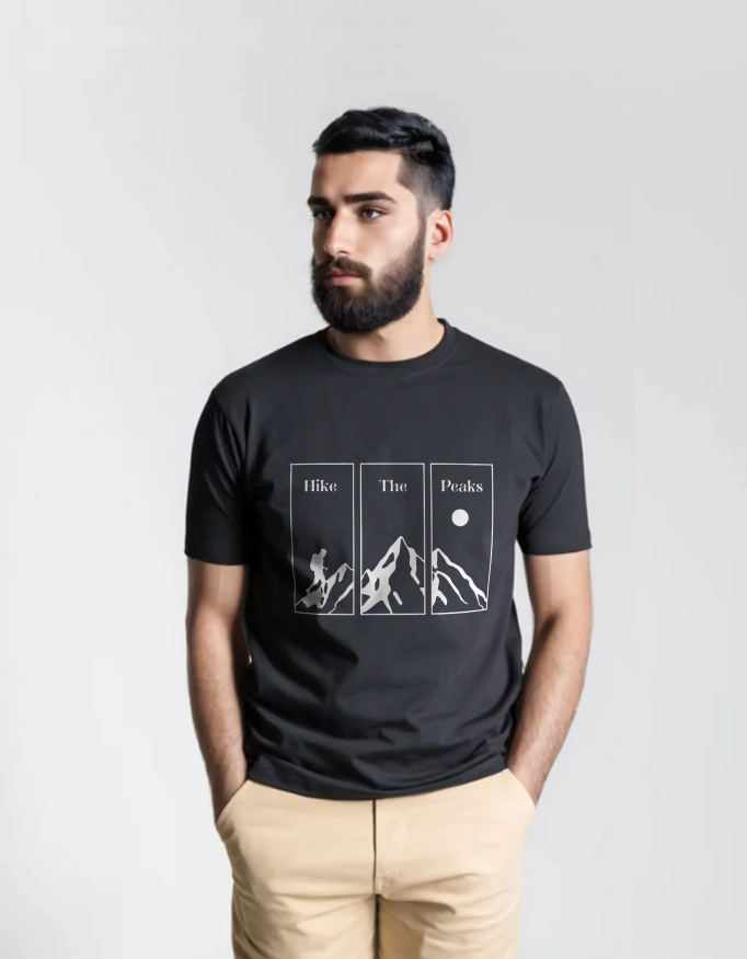 Hike The Peaks – Minimal Mountain T-shirt