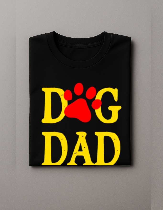 Dog Dad Fur Life T-Shirt – Dog Lovers Tee for Proud Dog Dads