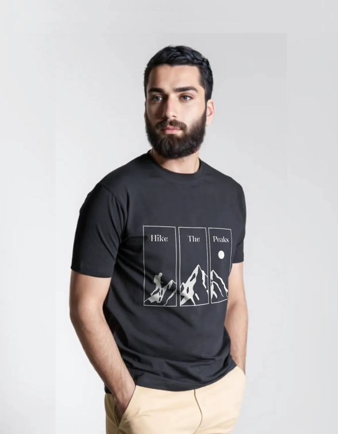 Hike The Peaks – Minimal Mountain T-shirt