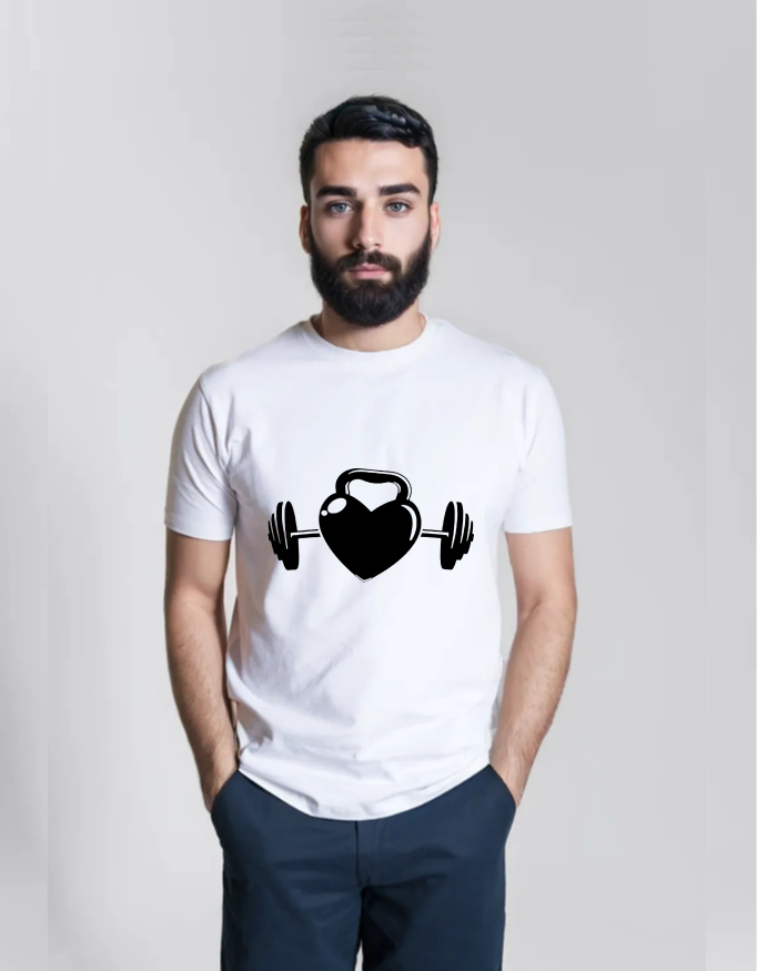 Lift with Heart – Love & Fitness T-Shirt