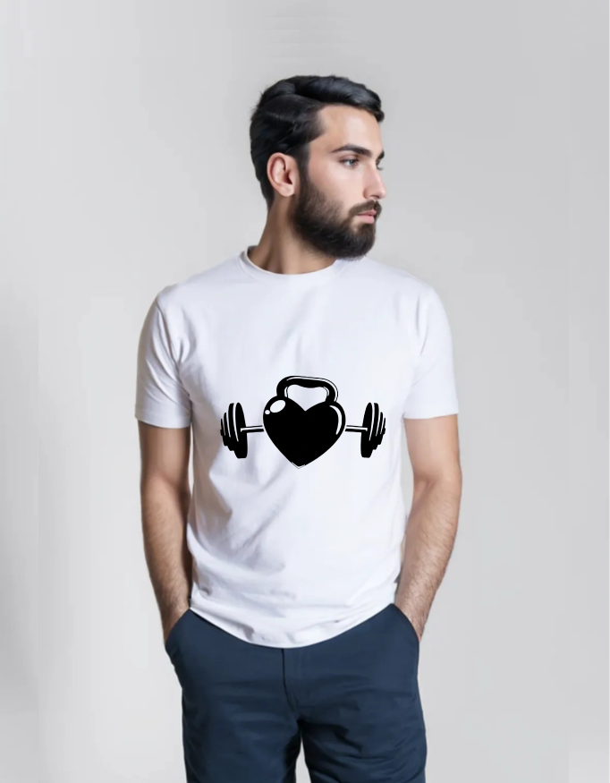 Lift with Heart – Love & Fitness T-Shirt