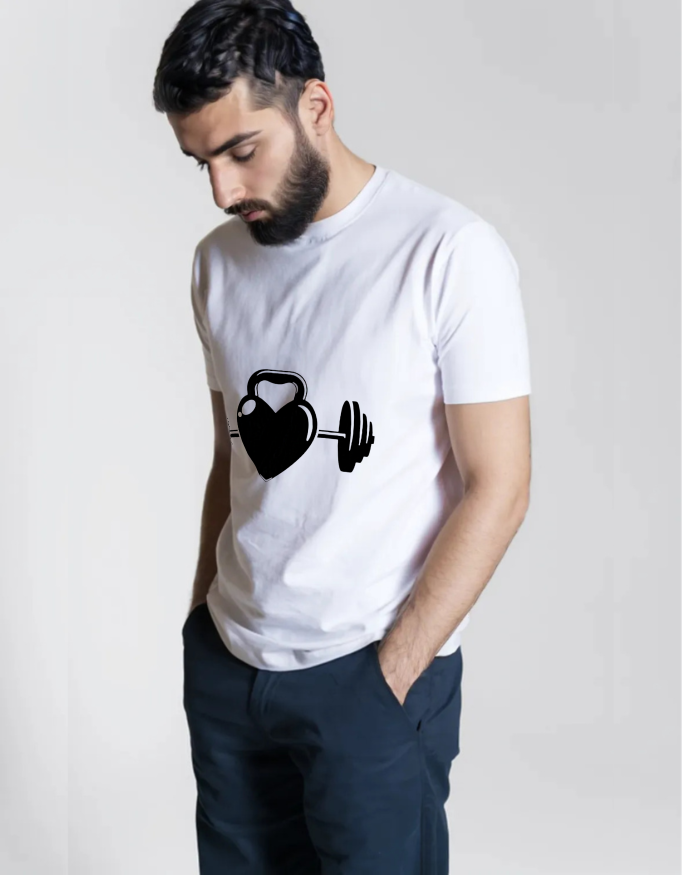 Lift with Heart – Love & Fitness T-Shirt