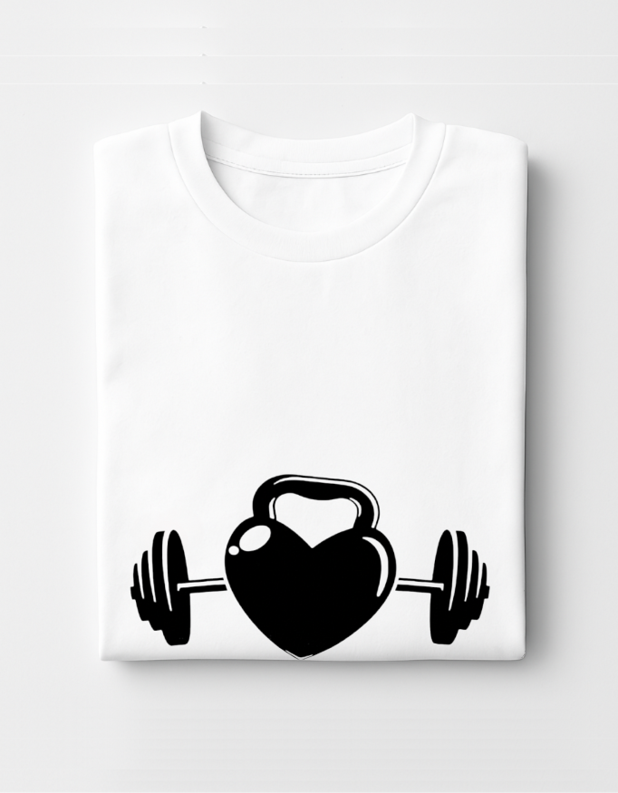 Lift with Heart – Love & Fitness T-Shirt