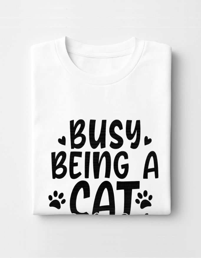 Busy Being a Cat Mama T-Shirt – Cat Tee for Proud Cat Mama