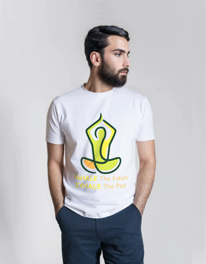 Inhale The Future Exhale - Yoga T-Shirt