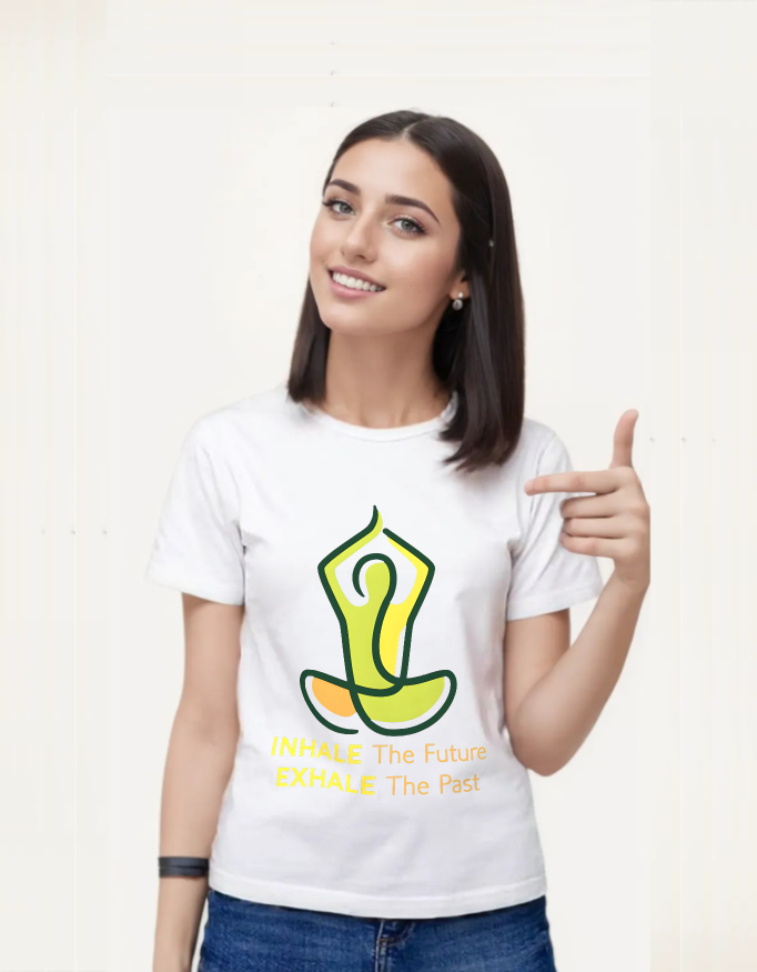 Inhale The Future Exhale - Yoga T-Shirt