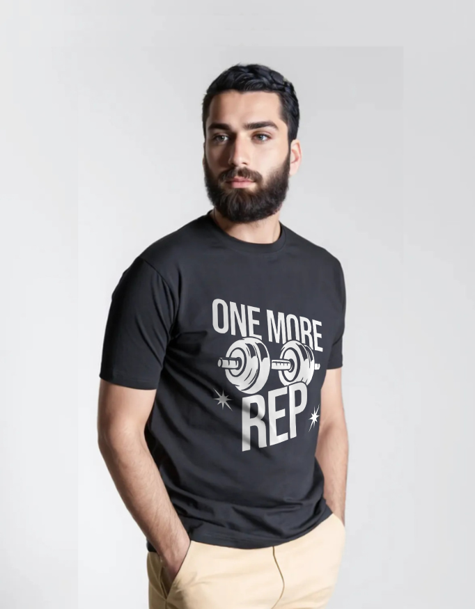 One More Rep – Motivational Gym T-Shirt