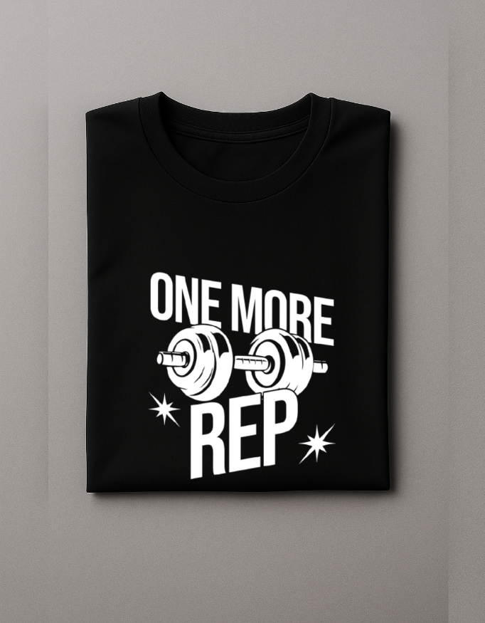 One More Rep – Motivational Gym T-Shirt