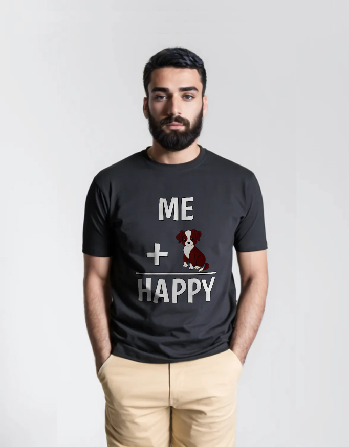 Me + Dog = Happy T-Shirt – Dog Lovers Tee
