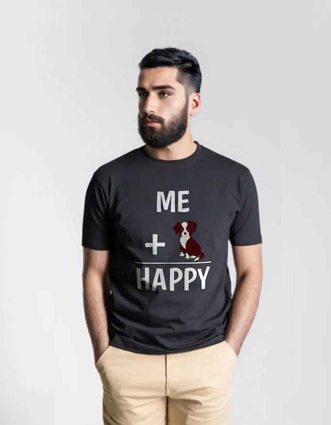 Me + Dog = Happy T-Shirt – Dog Lovers Tee