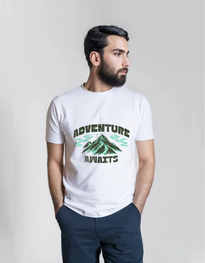 Adventure Awaits – Green Mountain T-shirt