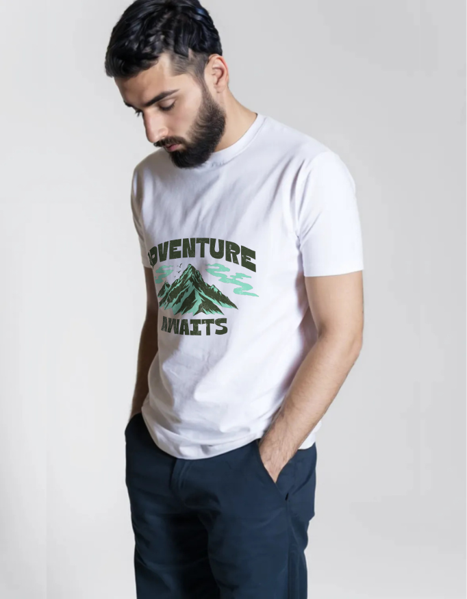 Adventure Awaits – Green Mountain T-shirt