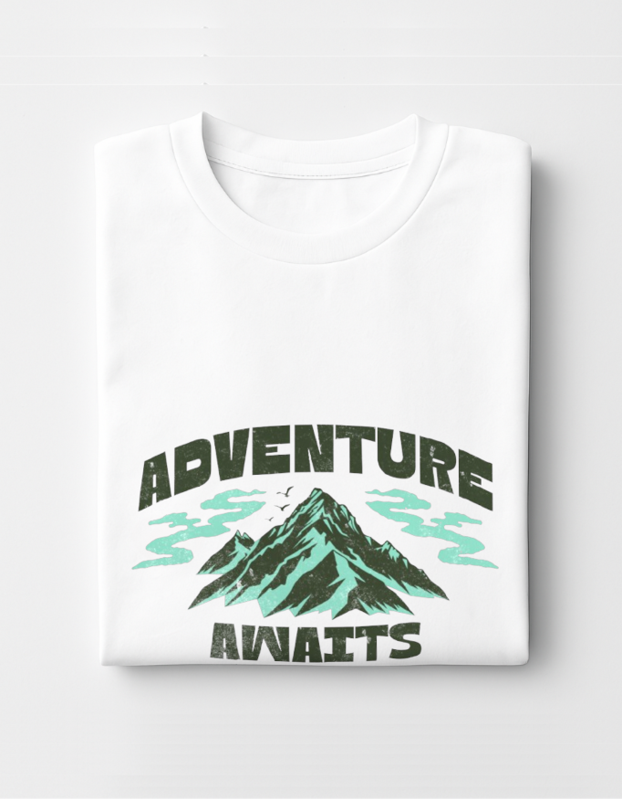 Adventure Awaits – Green Mountain T-shirt